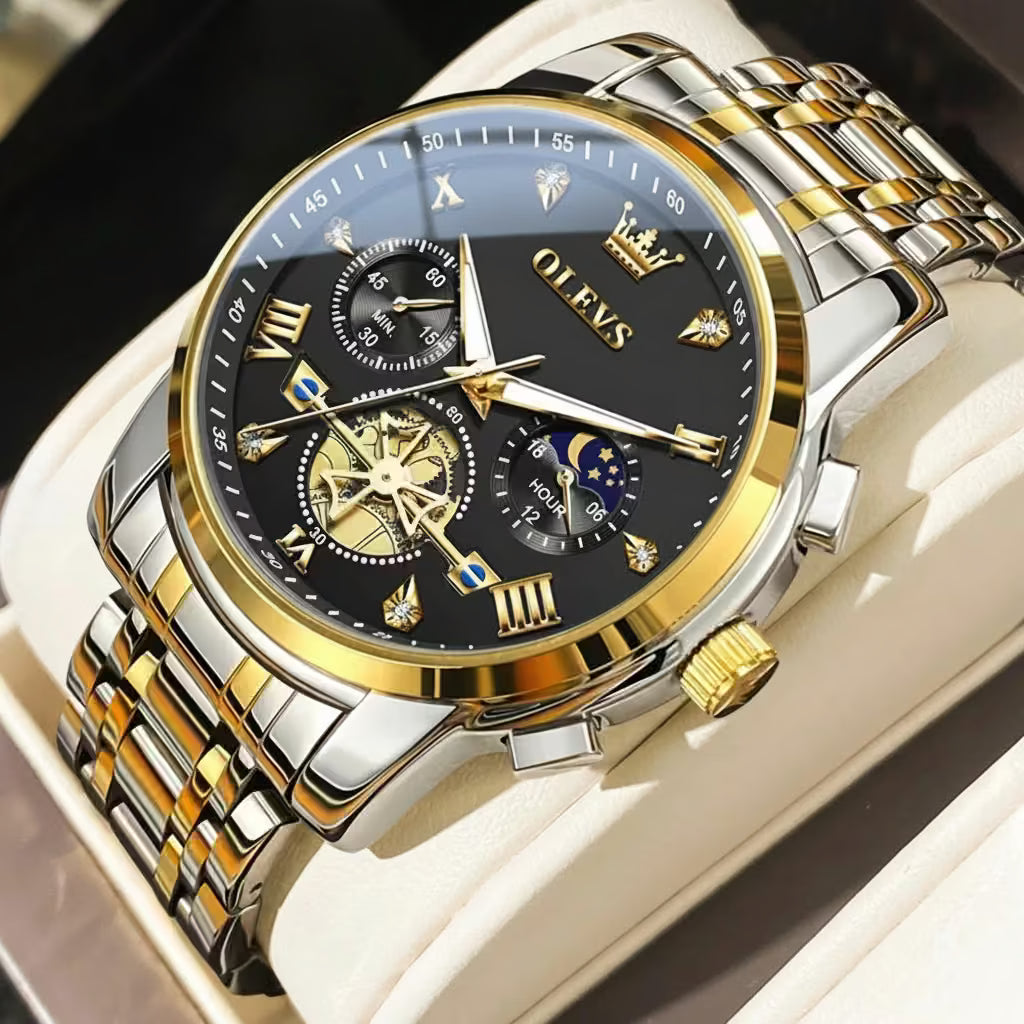 vastara - apollo chrono classic men s multifunction watch watch 5 - modern unisex timepiece with chronograph (USA)