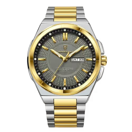 vastara - aerotime sport original stainless steel quartz watch - casual unisex watch with waterproof in neutral stainless