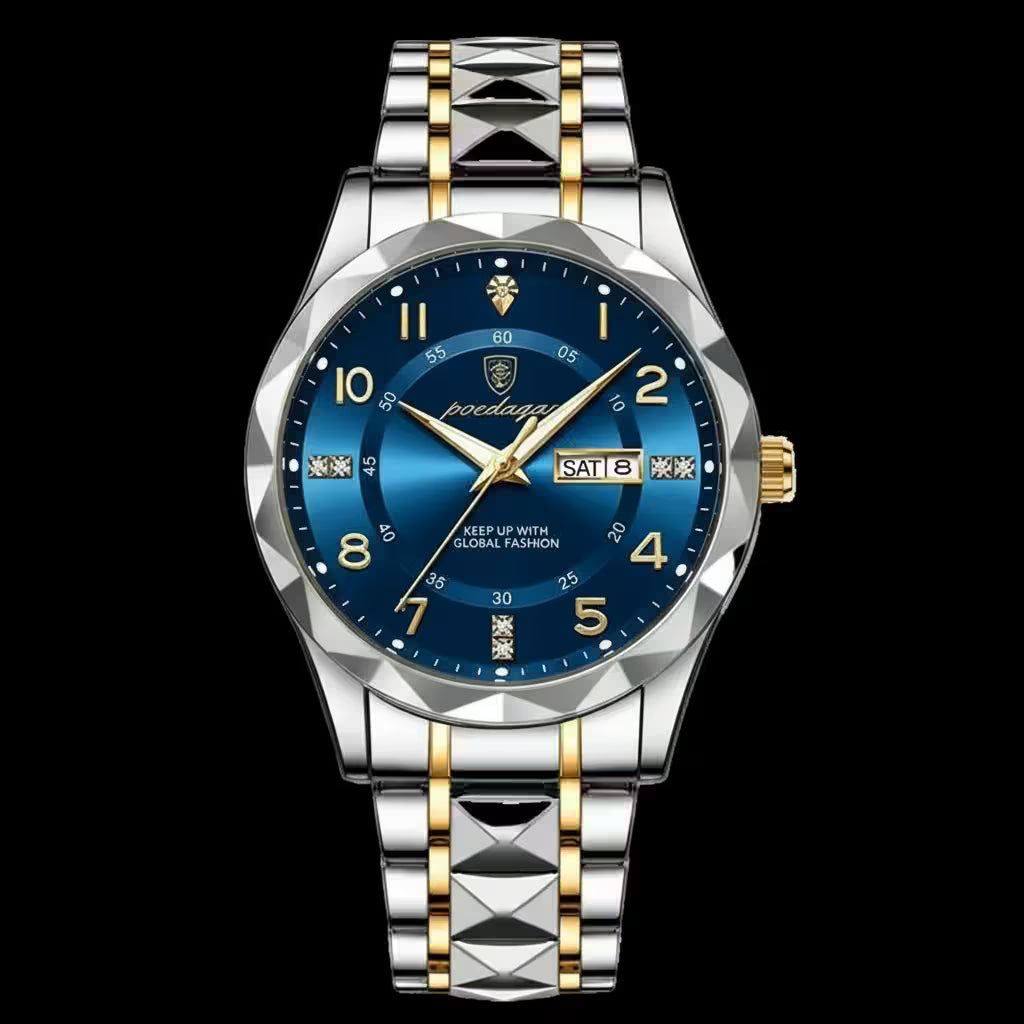 vastara - aquasteel prime luxe quartz watch watch 6 - casual unisex timepiece with water-resistant (USA)