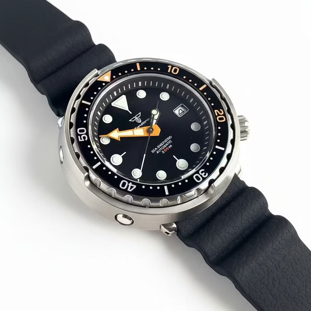 Tandorio Tuna Dive Steel Mechanical Men Watch bar - Product Image 4