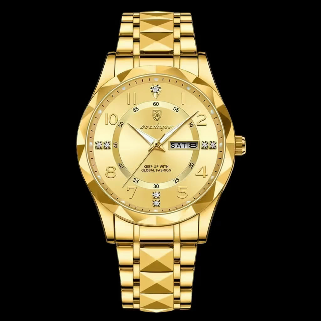 vastara - aquasteel prime luxe quartz watch watch 9 - casual unisex timepiece with water-resistant (USA)