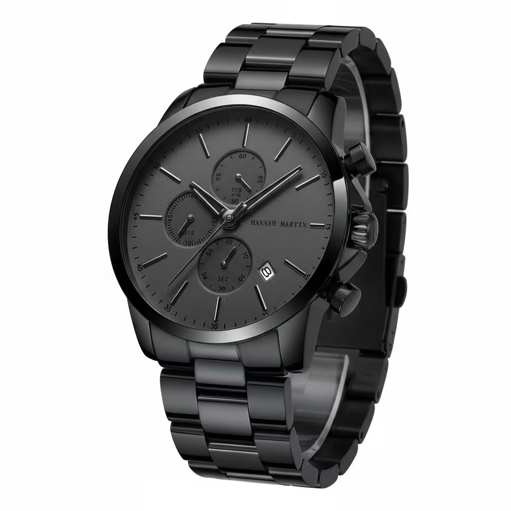 Fashion Black Stainless multifunction Men Watches - Product Image 15