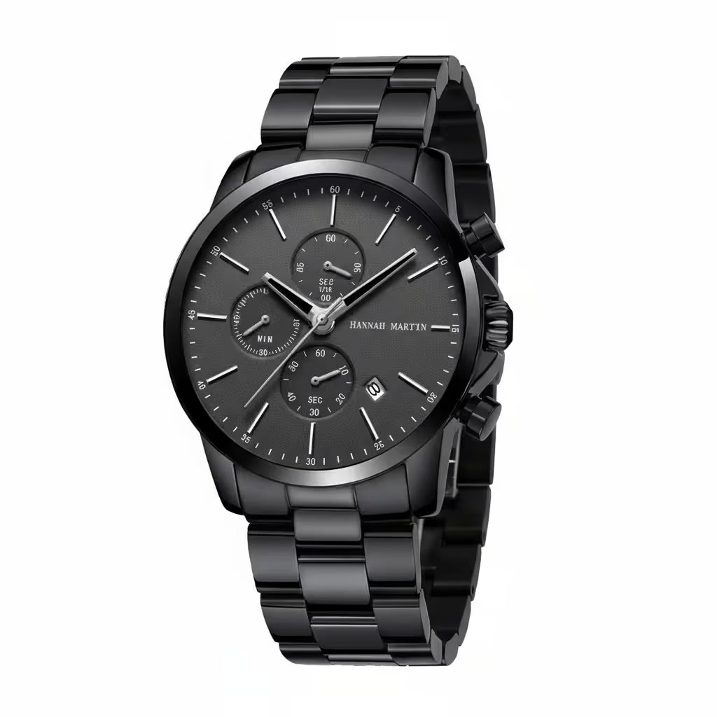 Fashion Black Stainless multifunction Men Watches - Product Image 20