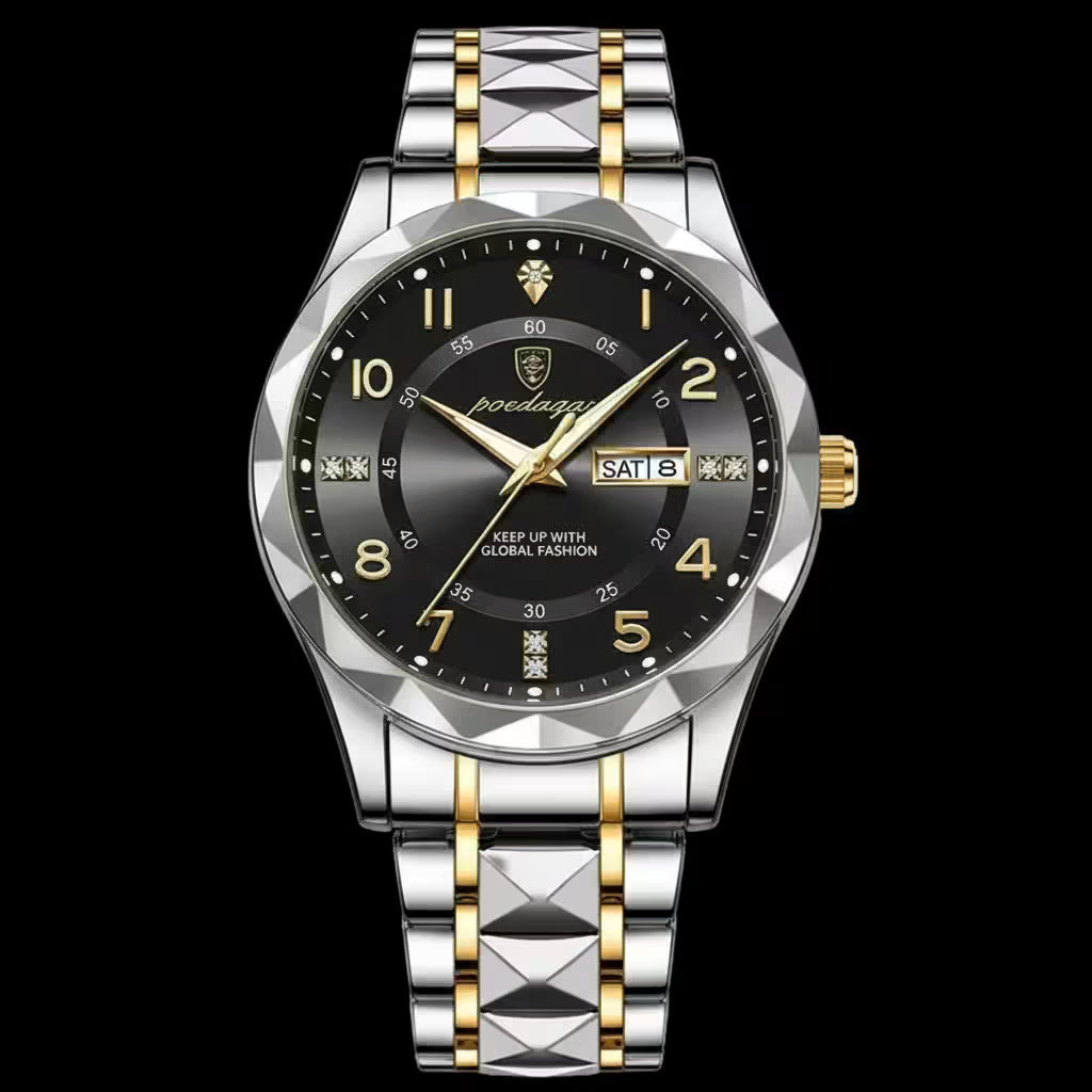 vastara - aquasteel prime luxe quartz watch watch 8 - casual unisex timepiece with water-resistant (USA)